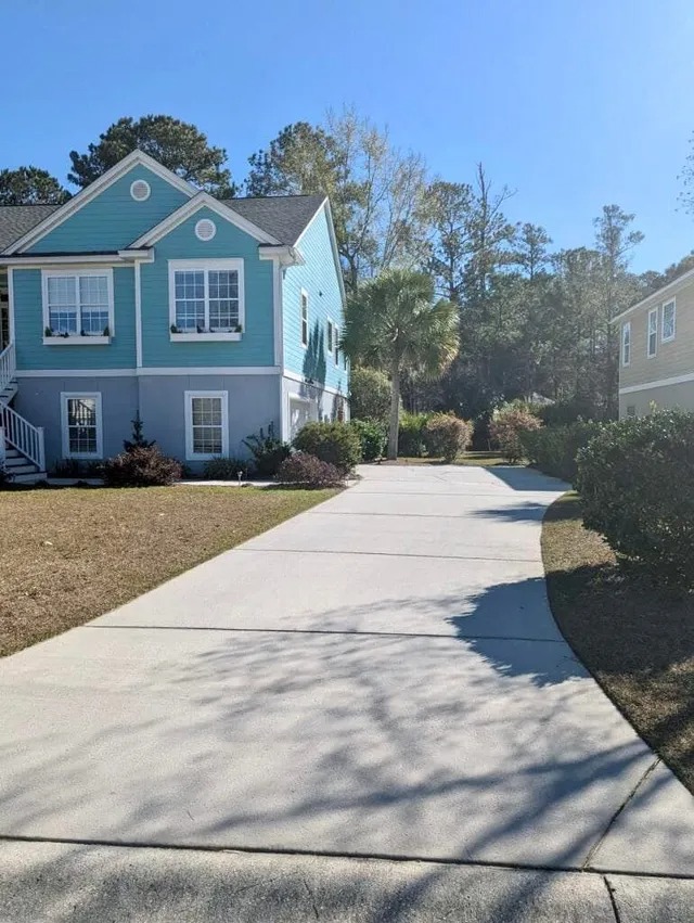 Recent pressure washing project